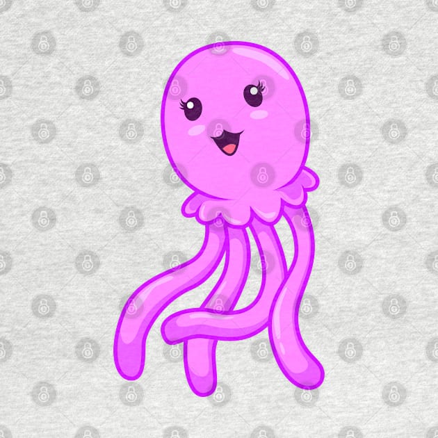 Kawaii jellyfish by Modern Medieval Design